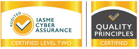 IASME Cyber Assurance Certified Level Two and Quality Principles Certified